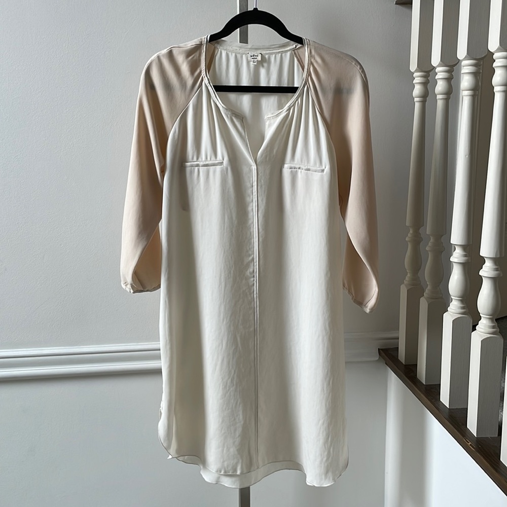 Wilfred 2 tone tunic dress light pink sz M